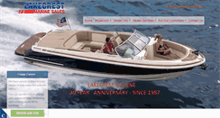 Desktop Screenshot of lakecrestmarineboats.com